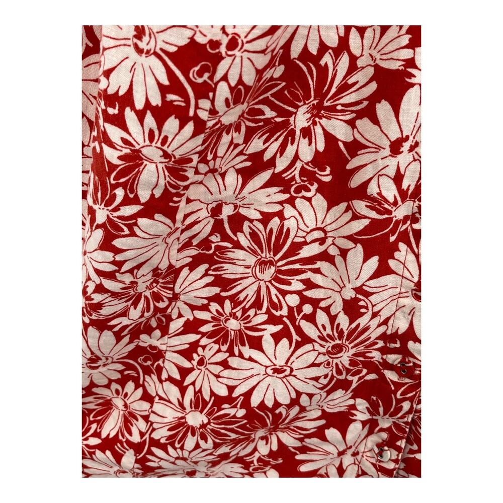 Madewell dress Margi floral minidress red white size 10 - Picture 4 of 8